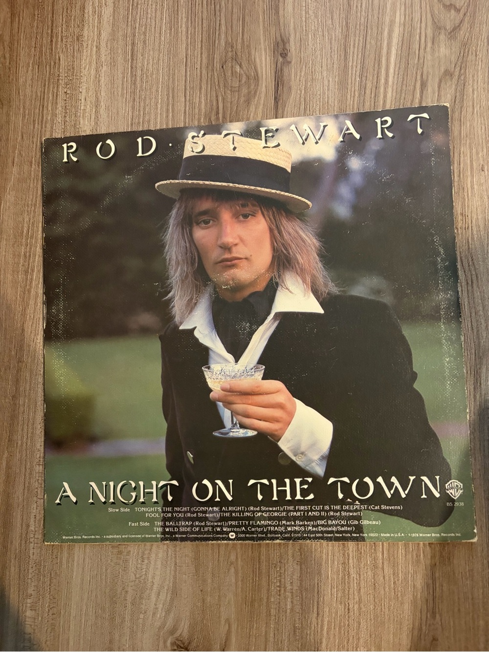 Rod Stewart "A Night On The Town" Vinyl Album vintage original pressing
